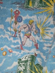Masters Of The Universe Vintage Throw Blanket Mattel MOTU USA 88” X 63” Inches