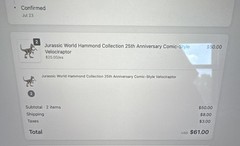 VELOCIRAPTOR JURASSIC PARK HAMMOND COLLECTION 2026 SDCC MATTEL CONFIRMED ORDER ✅