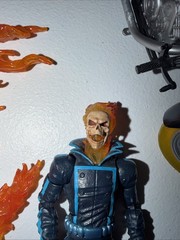 Marvel Legends Ghost Rider Deluxe Johnny Blaze Flame Cycle Motorcycle COMPLETE