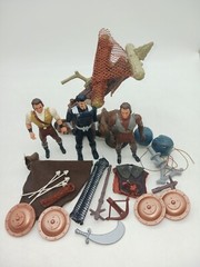 Vintage 1991 Kenner Robin Hood LOT Net Launcher Battle Wagon Parts Figures MORE