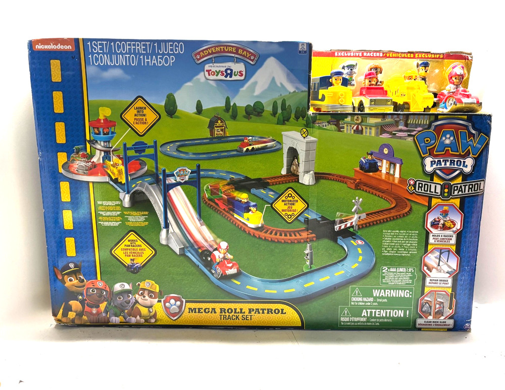 Paw Patrol Adventure Bay Mega Roll Patrol Track Set Huge Rare HTF New Sealed