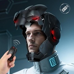 US SHIP Iron Man 1:1 MK5 Deformable Voice Control Wearable Helmet Matte Black