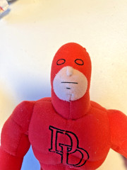 Marvel DareDevil Stuffed Action Figure Bendable Arms & Legs 2003 New With Tags