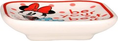 Disney Mickey and Minnie Multicoloured Ceramic Gift 3 piece Boxed Trinket Tray S