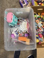 Lg Box Or Appx 3 Lb Of Random Toys For Boys & Girls Fun For Kids Some may be Vtg
