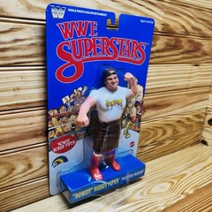 WWE Superstars LJN Series 2 ROWDY RODDY PIPER 1980’s 8″ Retro Figure BLUE CARD