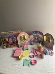 Vintage Mattel Little Pretty Puppy & Kitty Pet Playhouse In Box RARE!