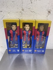 Lionel Messi Luis Suarez and Neymar Junior FC Barcelona 16″ Dolls 2016 Toodles