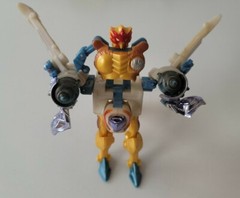 TRANSFORMERS BEAST WARS AIRAZOR METAL CHROME BIRD EAGLE HAWK 1999 MISSING FEET