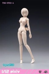 86TOYS 1/12 T86-ST Flexible 6″ Slim Female Joint Action Figure Head &Body Model