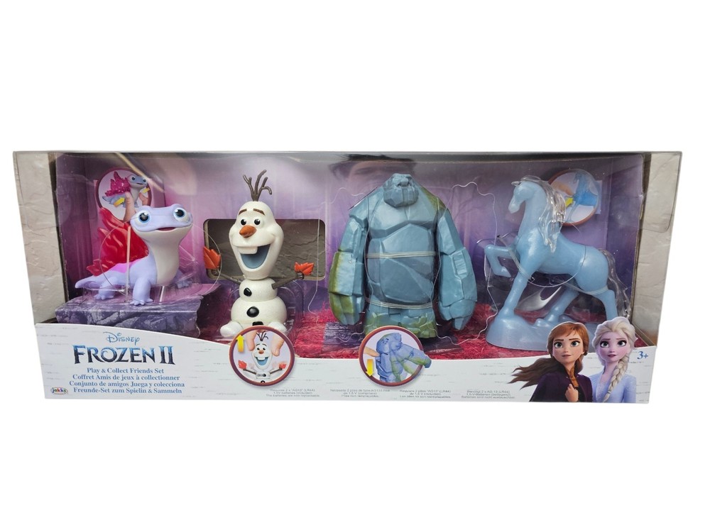 Disney Frozen 2 Play Set With Fire Spirit, Spinning Olaf,earth Giant,water Nokk