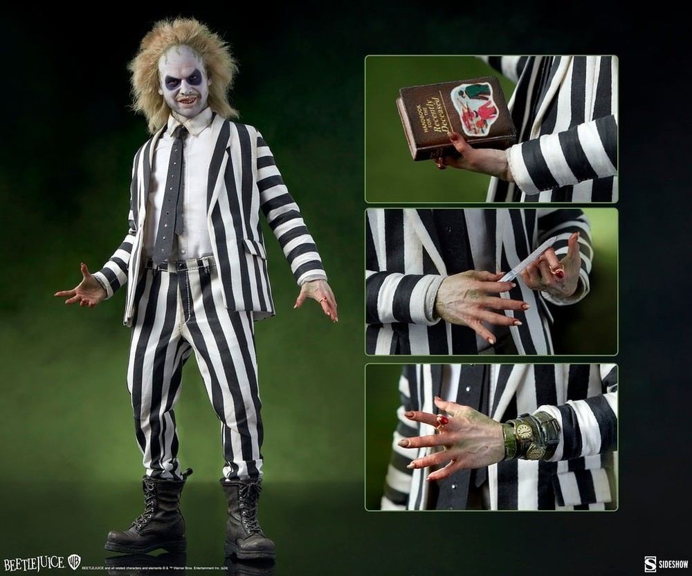 Sideshow Collectibles Beetlejuice 1/6 Figure Tim Burton Hot Toys Scale Horror