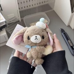 Sanrio Bunny Field Furry Caramel Rabbit Doll Cute Cartoon Sweet Plush Toy Gifts