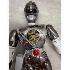 Vintage 1995 Bandai Power Rangers Movie Black Ranger Metallic black 8″ Figure