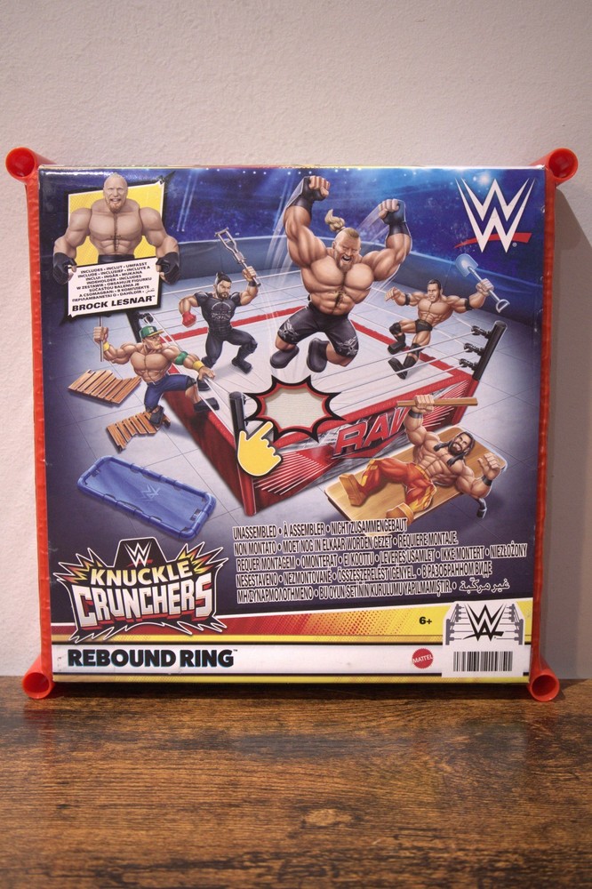 Mattel WWE Knuckle Crunchers Rebound Ring Includes: Brock Lesnar Sealed – NEW!