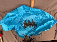 1995 Batman Forever Parachuting Plush Batman 13 ” RARE ITEM Great Condition!