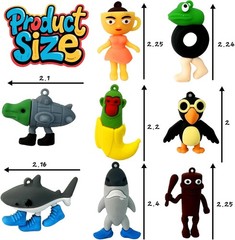 🔥24PCS Italian Brainrot Action Figure,Tralalero Tralala Figures Toys,Brainrot🔥