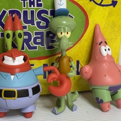 Krusty Krab Kiddie Meal Box Set with SpongeBob Figures Super7 Collectible