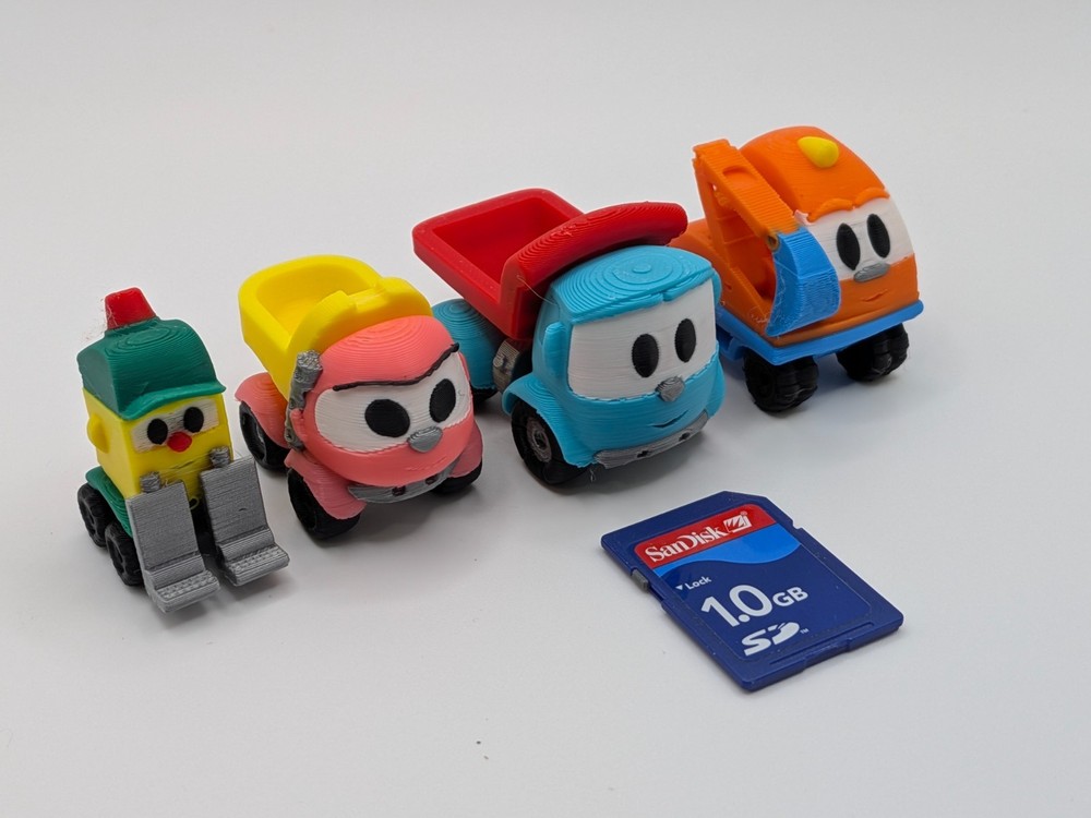 Set of 4 Leo the Truck Inspired Toys – Leo, Lea, Lifty, Scoop