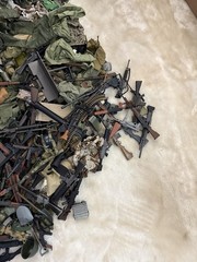 Massive 18lb GI Joe, Formative INTL, 21st Century Toys Lot Uniforms Guns Helmet