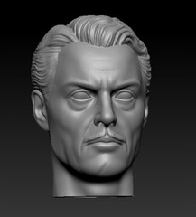 King of the Rocket Men Custom Action Figure Head 1:9 or 1:6 Mego