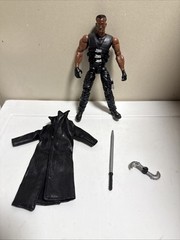 MARVEL LEGENDS ToyBiz BLADE Action Figure! Wesley Snipes RARE! With Motorcycle