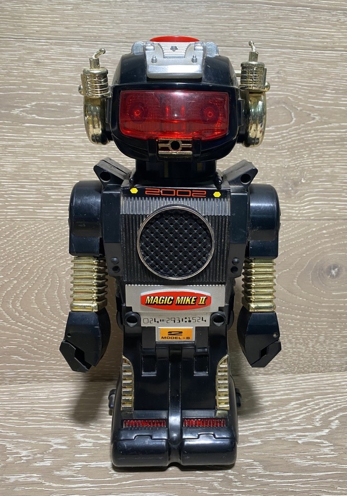 Vintage 1984 Magic Mike II Robot 2002 New Bright 11″ Sound Works – Read