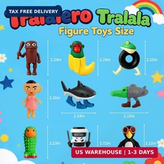 Italian Brainrot Toys, 24PCS Steal a Brainrot Toys, Brain Rot Toys Set, Tung Tun