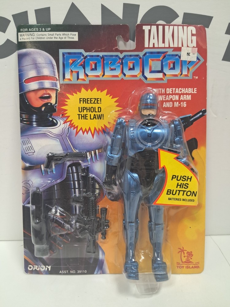 VTG 1993 Toy Island Talking RoboCop 8″ Action Figure New On Card