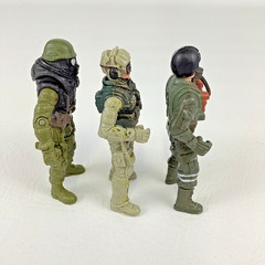 Military Action Adventure 4″ Figure Bundle Lot Soldier Force Corps Combat Pilot