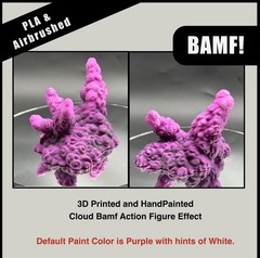 Nightcrawler BAMF Teleport Effect Cloud Base 1/12 Diorama Prop Hand Painted
