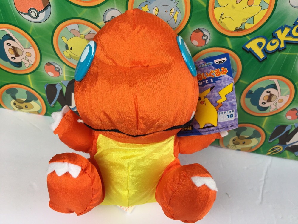 Pokemon Plush Charmander Taffeta 1998 Banpresto go doll stuffed figure Poke toy
