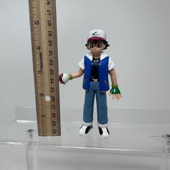 Pokemon Ash Ketchum Figure Tomy Monster Catcher Trainer Vinyl Figurine 5″ 1998