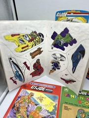 1980’s G.I. Joe collection Magic Slate, Coloring Book, Sticker Fun, Paint n mark