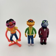HA! Inc 1978 The Muppets 3 Figure Lot, Kermit The Frog And Friends Vintage.