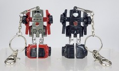 Transformers G1 WINDCHARGER Minibot Takara keychain + rare black chase 2003