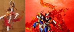 EFFECT BURNING FLAME D-Art Figma Kamen Rider 1/6 figure hot toys Gundam ❶USA❶