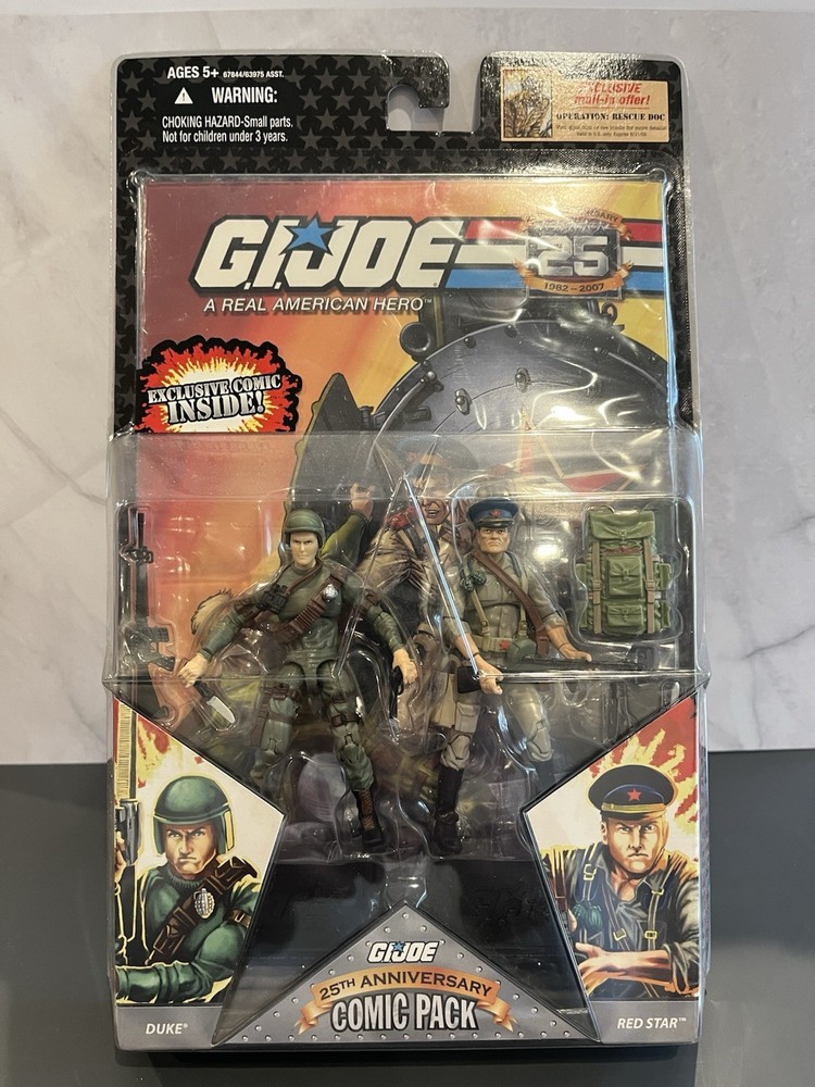 Hasbro G.I. Joe 25th Anniversary Comic Pack Duke & Red Star Set Comic 2007