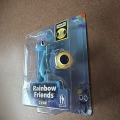 Rainbow Friends Series 2 CYAN Glow in the Dark Toy Action Figure Phat Mojo