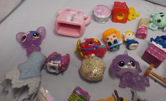 Huge Lot 46 Hatchimals, shopkins and others mix , shopkins have been painted