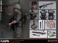 Pre-Sale DAMTOYS DMS046 1/6 Platoon Chris Taylor 12″ Male Action Figure Model