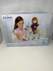 Disney Frozen Queen Anna Articulated Toddler Doll with Sven Reindeer