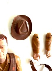 Vtg 1960s Marx Johnny West cowboy Western Action Figure Toy 9″ W/ Accessories