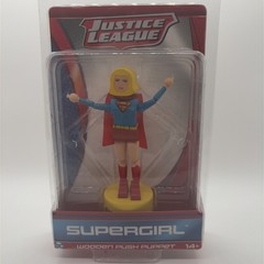 Justice League Supergirl Wooden Plush Puppet Figure DC Comic Collectors Item 2D