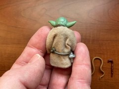 Vintage Kenner 1980 Star Wars Yoda HK COO Smile Factory w/ Match Accessories