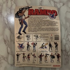 RAMBO – FIRE POWER RAMBO SEALED CARD VINTAGE 1986 COLECO ORIGINAL