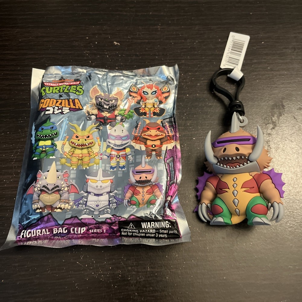 TMNT x Godzilla Bebop x Gigan Figural Bag Clip