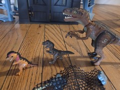 Kenner 1993 Jurassic Park Command Compound Vtg Play Set Mixed Set & 5 Dinos Read