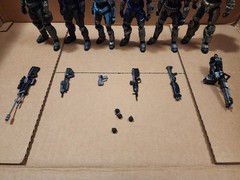 MCFARLANE TOYS Halo Reach Noble Team Action Figures All Six Complete