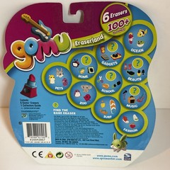 NEW Lot of 2 Packs Gomu Eraserland Erasers Calculator Clownfish Guitar Scissors